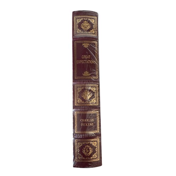 Charles Dickens Great Expectations Leatherbound Collectors Edition Maroon Gold T - Picture 7 of 7